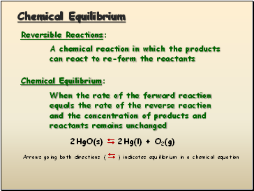 Chemical Equilibrium