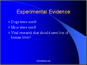 Experimental Evidence