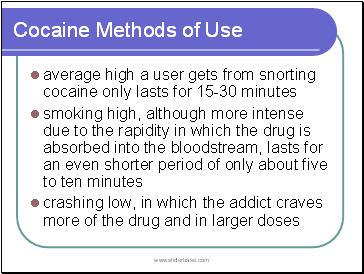 Cocaine Methods of Use