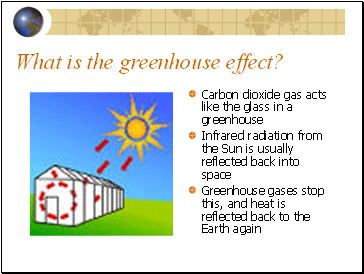 What is the greenhouse effect?