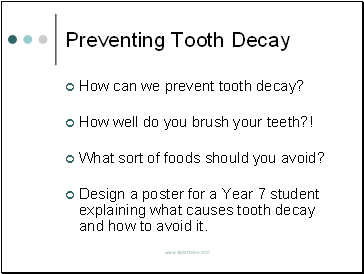 Preventing Tooth Decay