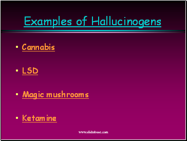 Examples of Hallucinogens