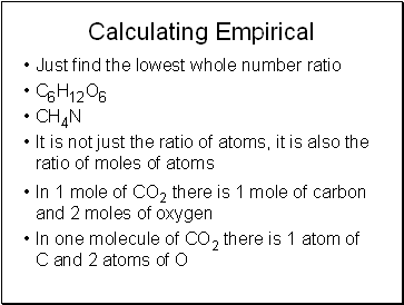 Calculating Empirical