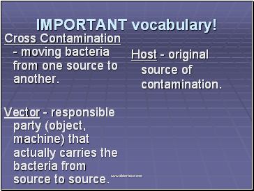 IMPORTANT vocabulary!