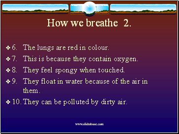 How we breathe 2.