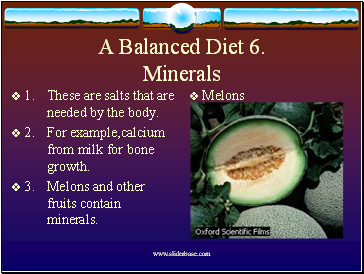A Balanced Diet 6.
