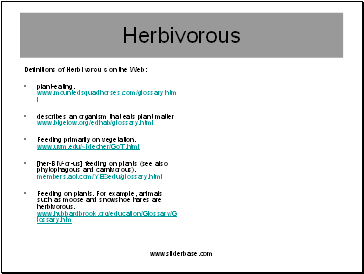 Herbivorous