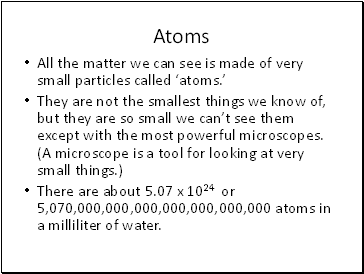 Atoms