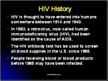 HIV History