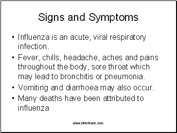 Signs and Symptoms