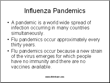 Influenza Pandemics