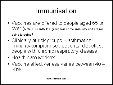 Immunisation