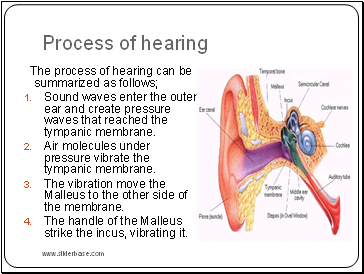 Process of hearing