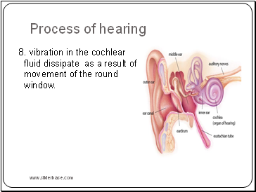 Process of hearing