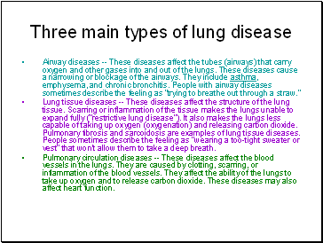 Lung disease