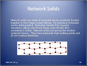 Network Solids
