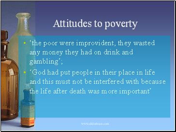 Attitudes to poverty