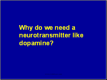 Why do we need a neurotransmitter like dopamine?