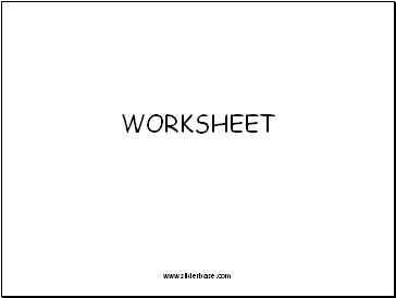 WORKSHEET