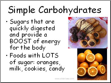 Simple Carbohydrates