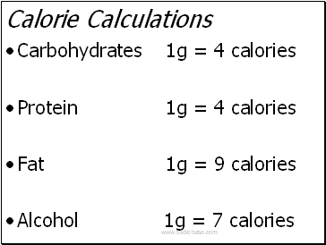 Calorie Calculations