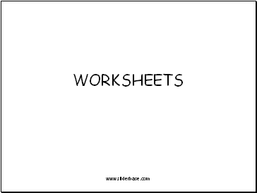 WORKSHEETS