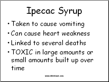 Ipecac Syrup