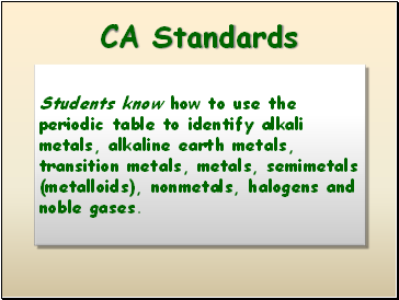 CA Standards