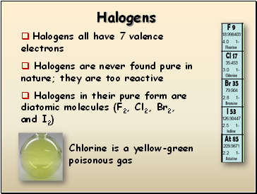 Halogens