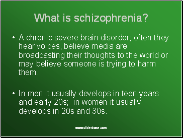 What is schizophrenia?