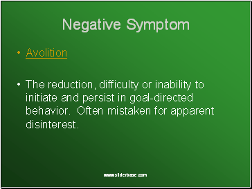Negative Symptom
