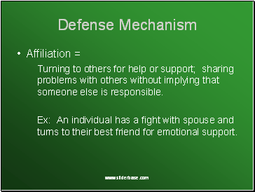 Defense Mechanism