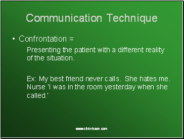 Communication Technique