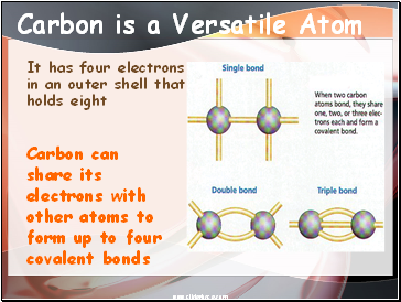 Carbon is a Versatile Atom