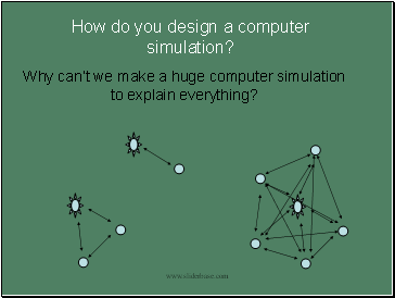 Why cant we make a huge computer simulation to explain everything?