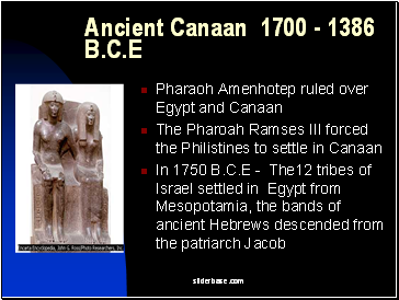 Ancient Canaan 1700 - 1386 B.C.E