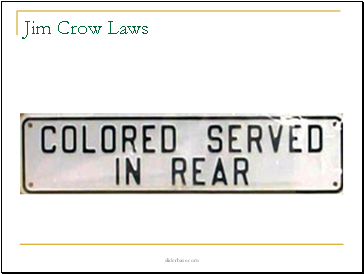 Jim Crow Laws