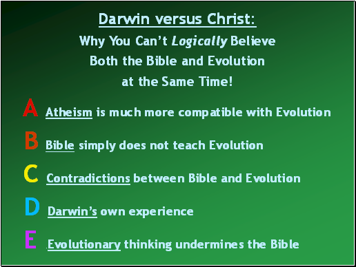 Darwin versus Christ