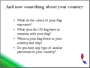 And now something about your country
