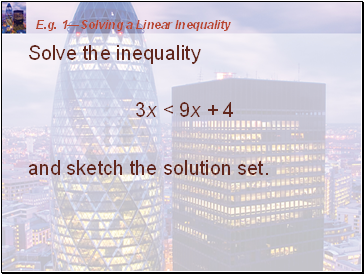 Solving Inequalities