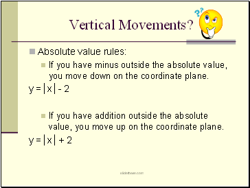Vertical Movements?