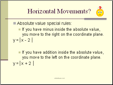 Horizontal Movements?