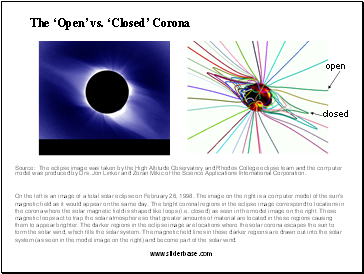 The Open vs. Closed Corona