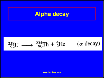Alpha decay