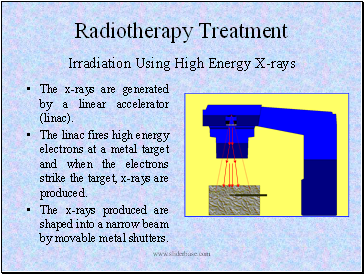 Radiotherapy Treatment Irradiation Using High Energy X-rays