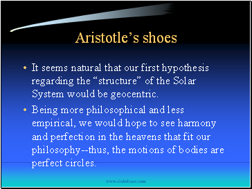 Aristotle’s shoes