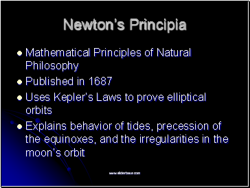 Newtons Principia