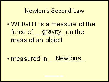 Newtons Second Law