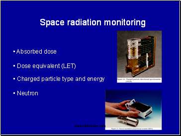 Space radiation monitoring