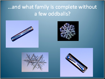and what family is complete without a few oddballs?